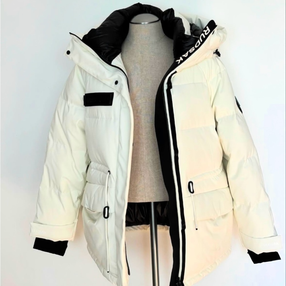 ◼️Rudsak Parka winter jacket color white, size Medium - Picture 2 of 12